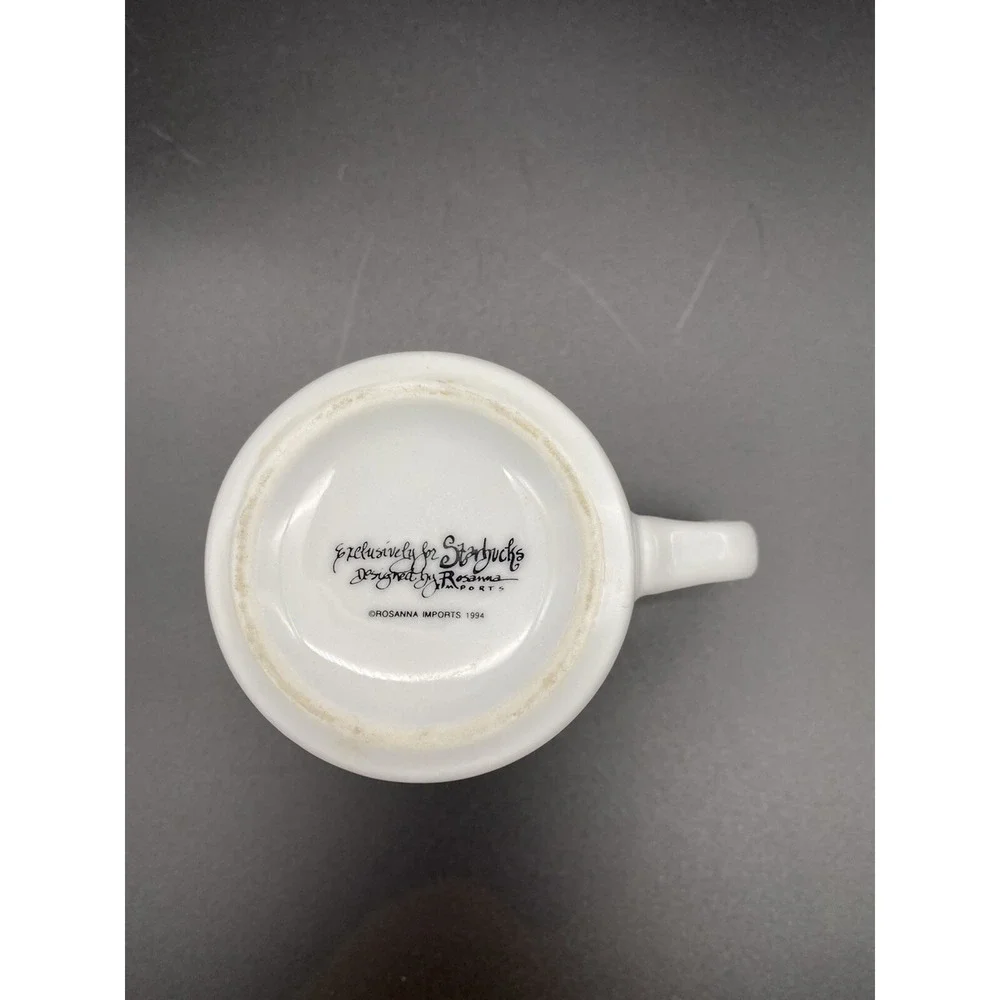 Vintage 1994 Starbucks Coffee Mug By Rosanna Imports Starbucks Spell Out Rare!
